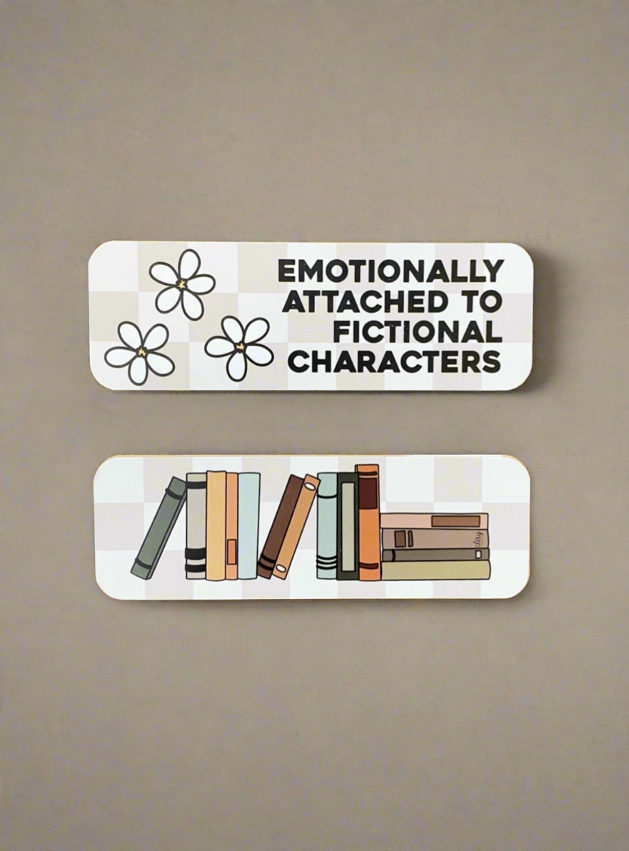 Emotionally Attached cardstock bookmark